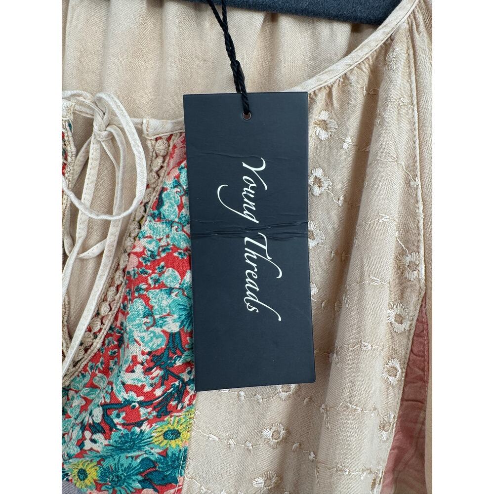 Young Threads Patchwork Embroidered Blouse Womens… - image 6